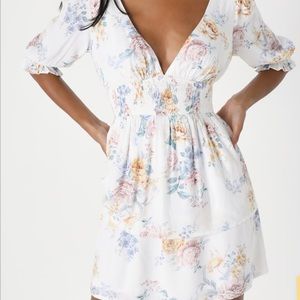 Lulus White Floral Dress